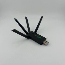 USB-адаптер Wi-Fi двохдіапазонний 1200 Мбіт / с 2.4 ГГц 5 ГГц USB 3.0 (Чорний)