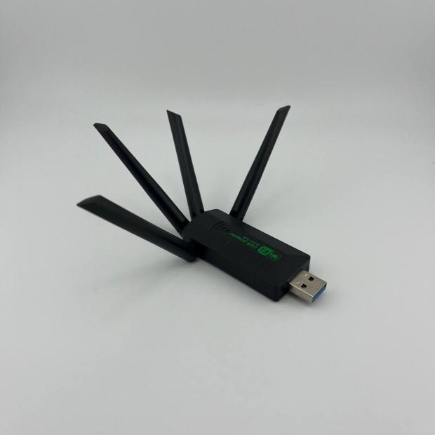 USB-адаптер Wi-Fi двохдіапазонний 1200 Мбіт / с 2.4 ГГц 5 ГГц USB 3.0 (Чорний)