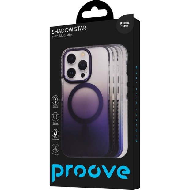 Чохол Proove Shadow Star з MagSafe для Apple iPhone 15 Pro (сірий)