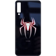 Накладка Luminous Glass Case Samsung A7 (2018) A750 (Spiderman)