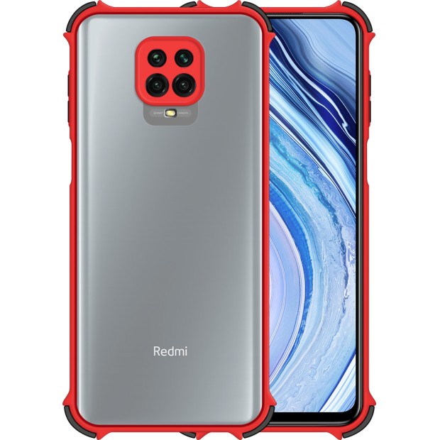Чехол Armor Frame Xiaomi Redmi Note 9S / Note 9 Pro (Красный)