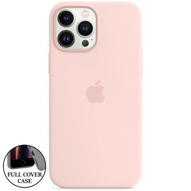 Силикон Original Round Case Apple iPhone 13 Pro Max (76) Chalk Pink