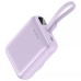 Беспроводной аккумулятор Proove Neutron + встроенный Type C-кабель 22.5W 10000mAh (Purple)