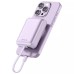 Беспроводной аккумулятор Proove Neutron + встроенный Type C-кабель 22.5W 10000mAh (Purple)