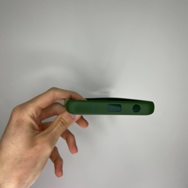 Силіконовий оригінальний 360 чохол з логотипом для Xiaomi Redmi A2  /  A1 (ShutCam) (Темно-зелений)