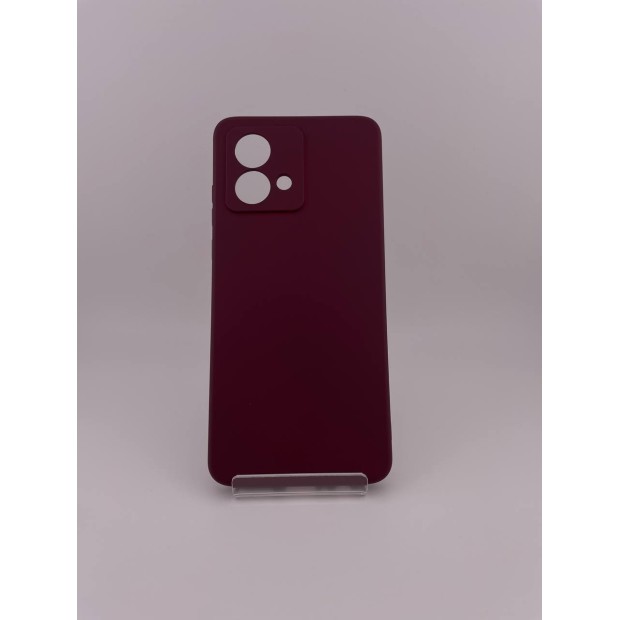Силікон Original Motorola Moto G84 (ShutCam) (Бордовий)