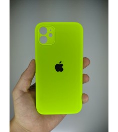 Оригінальний силіконовий чохол Square RoundCam для Apple iPhone 11 (27) Зеленого..
