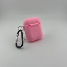 Чохол для навушників Full Silicone Case Apple AirPods 1  /  2 (36) Candy Pink