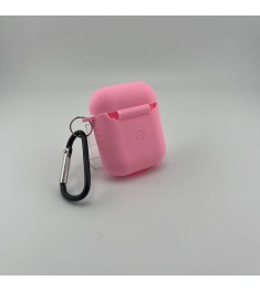Чохол для навушників Full Silicone Case Apple AirPods 1  /  2 (36) Candy Pink