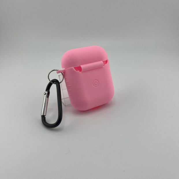 Чохол для навушників Full Silicone Case Apple AirPods 1  /  2 (36) Candy Pink