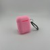 Чохол для навушників Full Silicone Case Apple AirPods 1  /  2 (36) Candy Pink