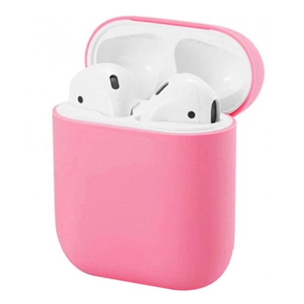 Чехол для наушников Full Silicone Case Apple AirPods 1 / 2 (36) Candy Pink