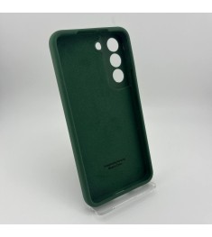 Чохол Silicone Case Samsung Galaxy S22 (Темно-зелений)