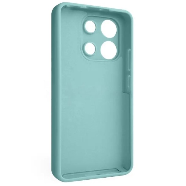 Силіконовий Original Premium Xiaomi Redmi Note 13 4G (ShutCam) (Небесна Бірюза)