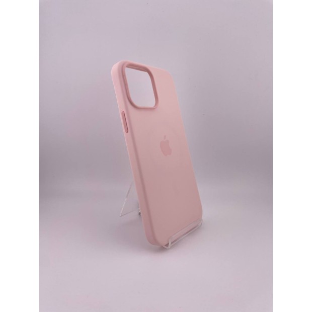 Силіконовий чохол з MagSafe для Apple iPhone 13 Pro Max (рожевий крейдовий)