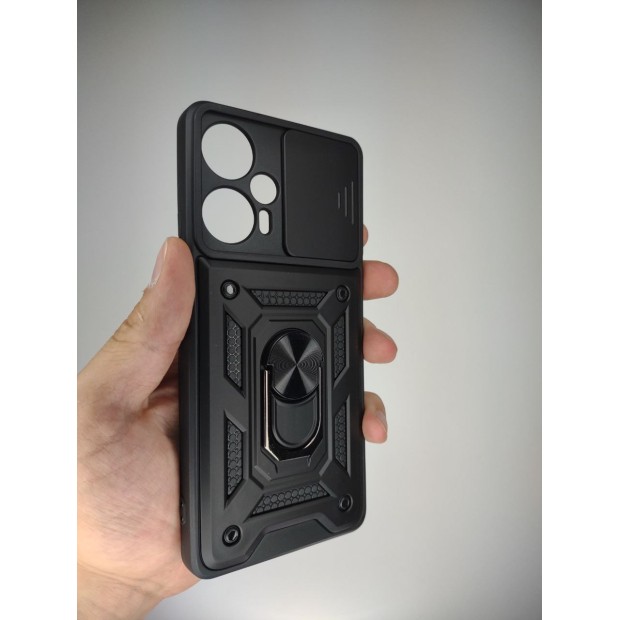Захисний чохол Ring Serge Armor Case для Xiaomi Poco F5 (ShutCam) (Чорний)