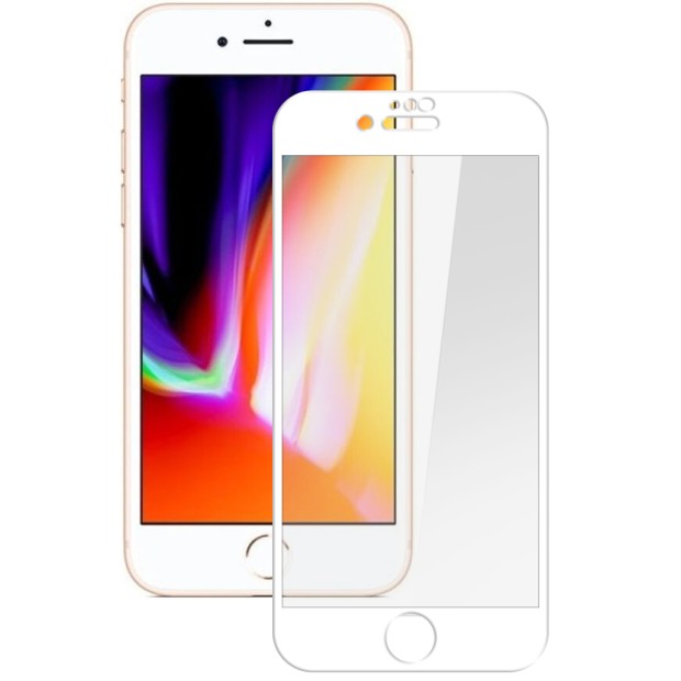 Защитное стекло 5D Japan HD Apple iPhone 7 / 8 / SE White