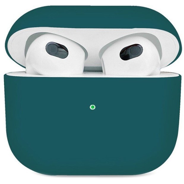 Чехол для наушников Full Silicone Case with Microfiber Apple AirPods 3 (55) Blackish Green