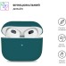 Чохол для навушників Full Silicone Case with Microfiber Apple AirPods 3 (55) чорнувато-зелений.