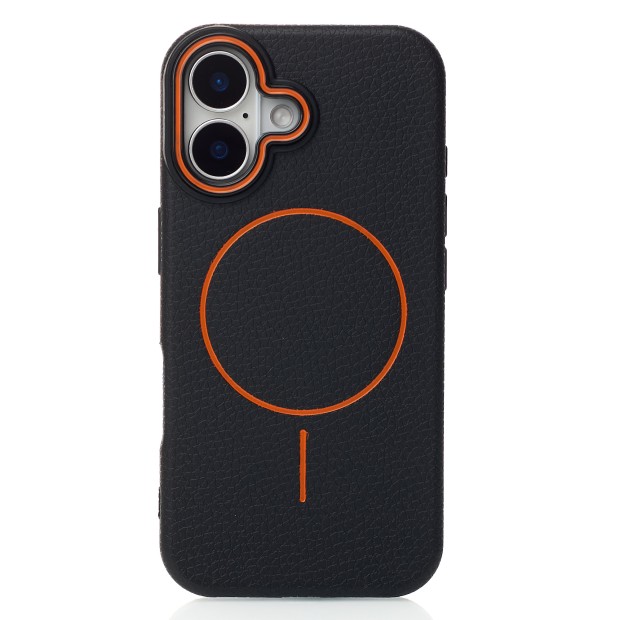 Накладка Beats Leather Textured MagSafe Apple iPhone 16 (Black)