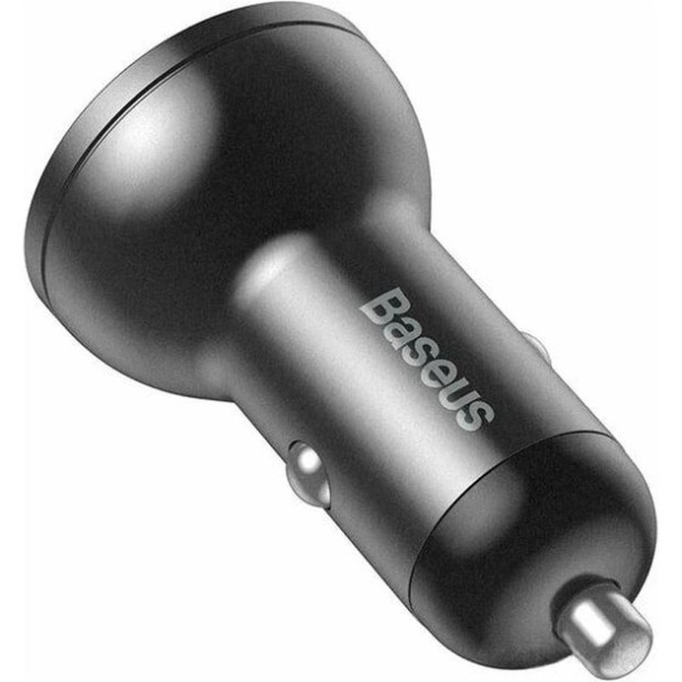 АЗУ-адаптер Baseus Digital Display CCBX-0G 2USB 4.8A 24W (Dark Gray)