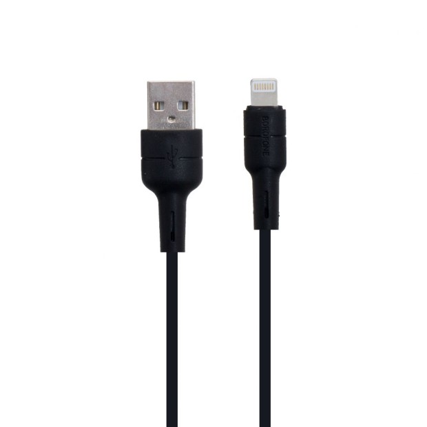 USB-кабель Borofone Silicone BX30 (Lightning) (Чёрный)