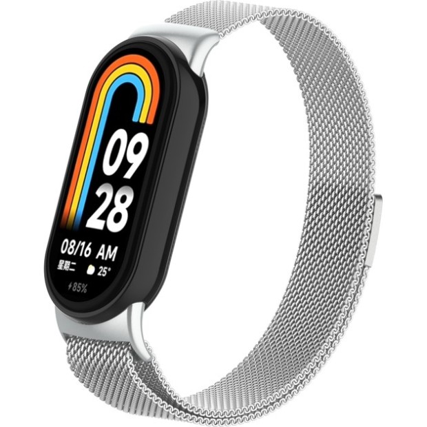 Ремінець Milanese Loop для Xiaomi Mi Band 8  /  Mi Band 9 (сталевий)