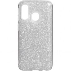 Силикон Glitter Samsung Galaxy A40 (2019) (Серебрянный)