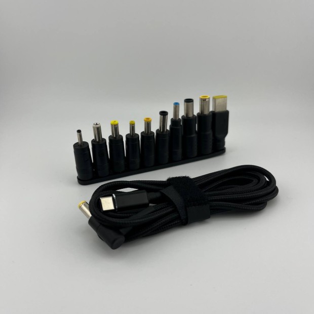 Кабель питания для ноутбука с набором переходников 100W (Type-C - DC 10in1)