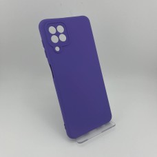 Силикон Original Samsung Galaxy A22 (ShutCam) (Светло-сиреневый)