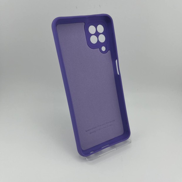 Силікон Original Samsung Galaxy A22 (ShutCam) (Світло-бузковий)