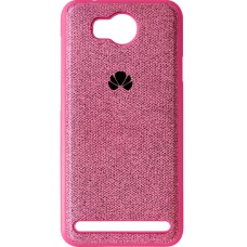 Силіконовий чохол Textile Huawei Y3-2 (Рожевий)