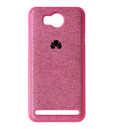 Силикон Textile Huawei Y3-2 (Розовый)