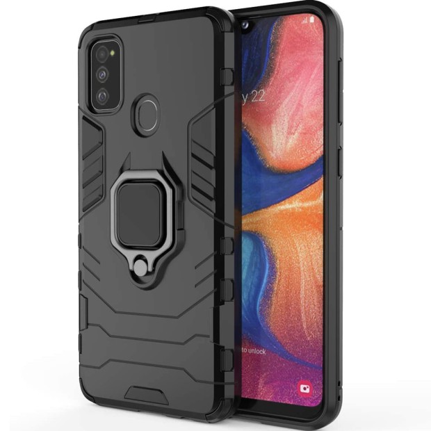 Бронь-чехол Ring Armor Case Samsung Galaxy A20s (2019) (Чёрный)