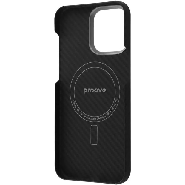 Чохол Proove Carbon Slim MagSafe для Apple iPhone 15 Pro Max (Чорний) Чохол Proove Carbon Slim MagSafe для Apple iPhone 15 Pro Max (Чорний)