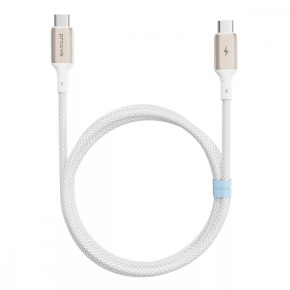 USB-кабель Proove Dense Metal 60W (1m) (Type-C to Type-C) (White)