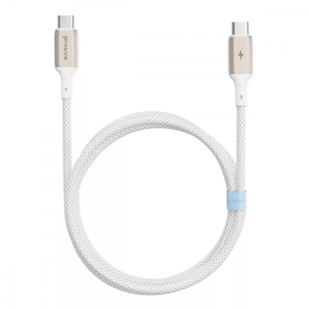 USB-кабель Proove Dense Metal 60W (1m) (Type-C to Type-C) (White)