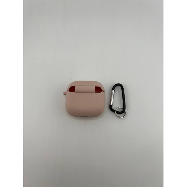 Чохол для навушників Full Silicone Case with Microfiber Apple AirPods 4 (08) Pink Sand