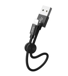 USB-кабель Hoco X35 Premium Charging 25см (Lightning) (Чорний)