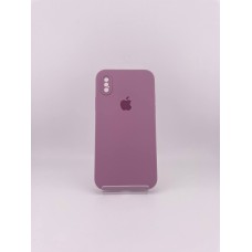 Чохол Силікон Original Square RoundCam для Apple iPhone X  /  XS (01) Bilberry