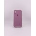 Чохол Силікон Original Square RoundCam для Apple iPhone X  /  XS (01) Bilberry