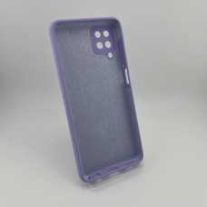 Силикон Original Samsung Galaxy A12 (2020) (ShutCam) (Фиалковый)