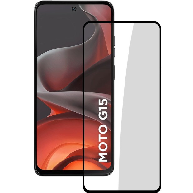 Захисне скло 5D Standard Motorola G15 Black Захисне скло 5D Standard Motorola G15 Black