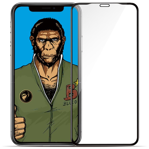 Захисне скло 5D Blueo  /  Welement HD для Apple iPhone XR  /  11 Black
