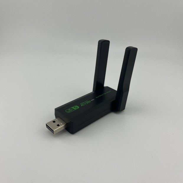 Двухдиапазонный Wi-Fi USB-адаптер 1300MBps 2.4ГГц 5ГГц USB 3.0 (Чёрный)
