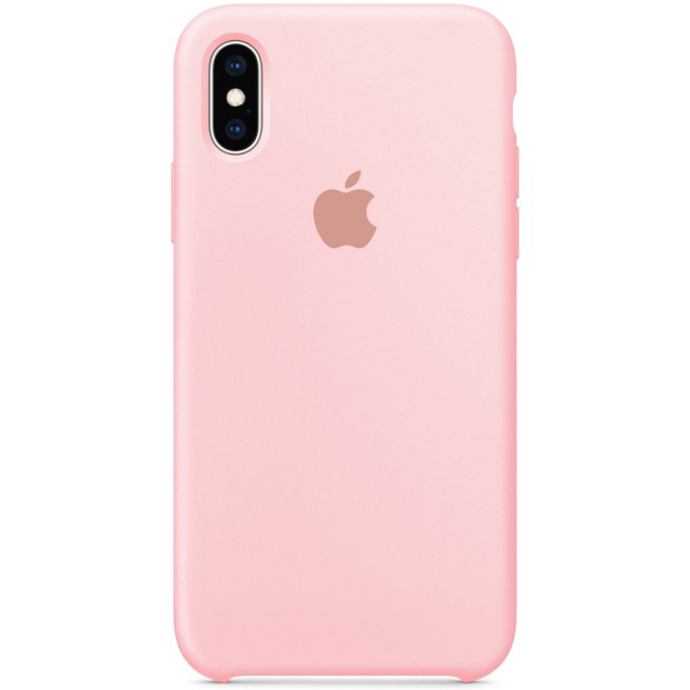 Силіконовий оригінальний чохол Apple для iPhone XS Max (08) Рожевий пісок