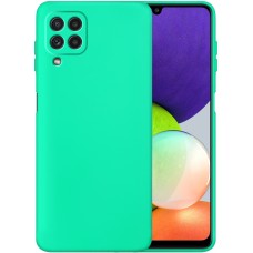 Силикон Original 360 Case Samsung Galaxy A22 (ShutCam) (Бирюзовый)
