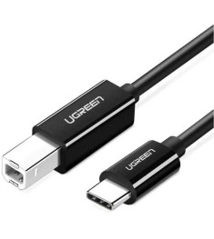 Кабель UGREEN US241 USB-C - USB-B (1.5м) (Чорний) (40417) Кабель UGREEN US241 USB-C - USB-B (1.5м) (Чорний) (40417)