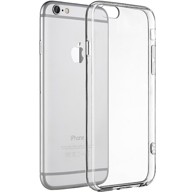 Силіконовий чохол WS для Apple iPhone 6  /  6s (прозорий)
