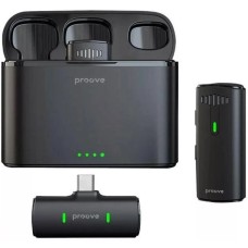 Беспроводной микрофон петличный Proove Record (Type-C) (Чёрный)